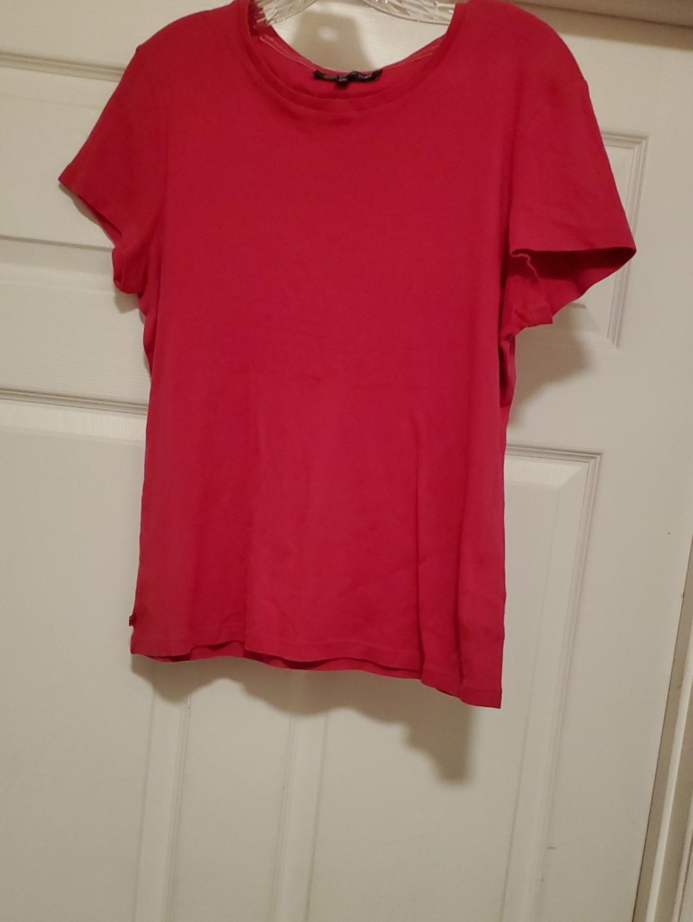 Jones New York Short Sleeve Crewneck Tee in Red